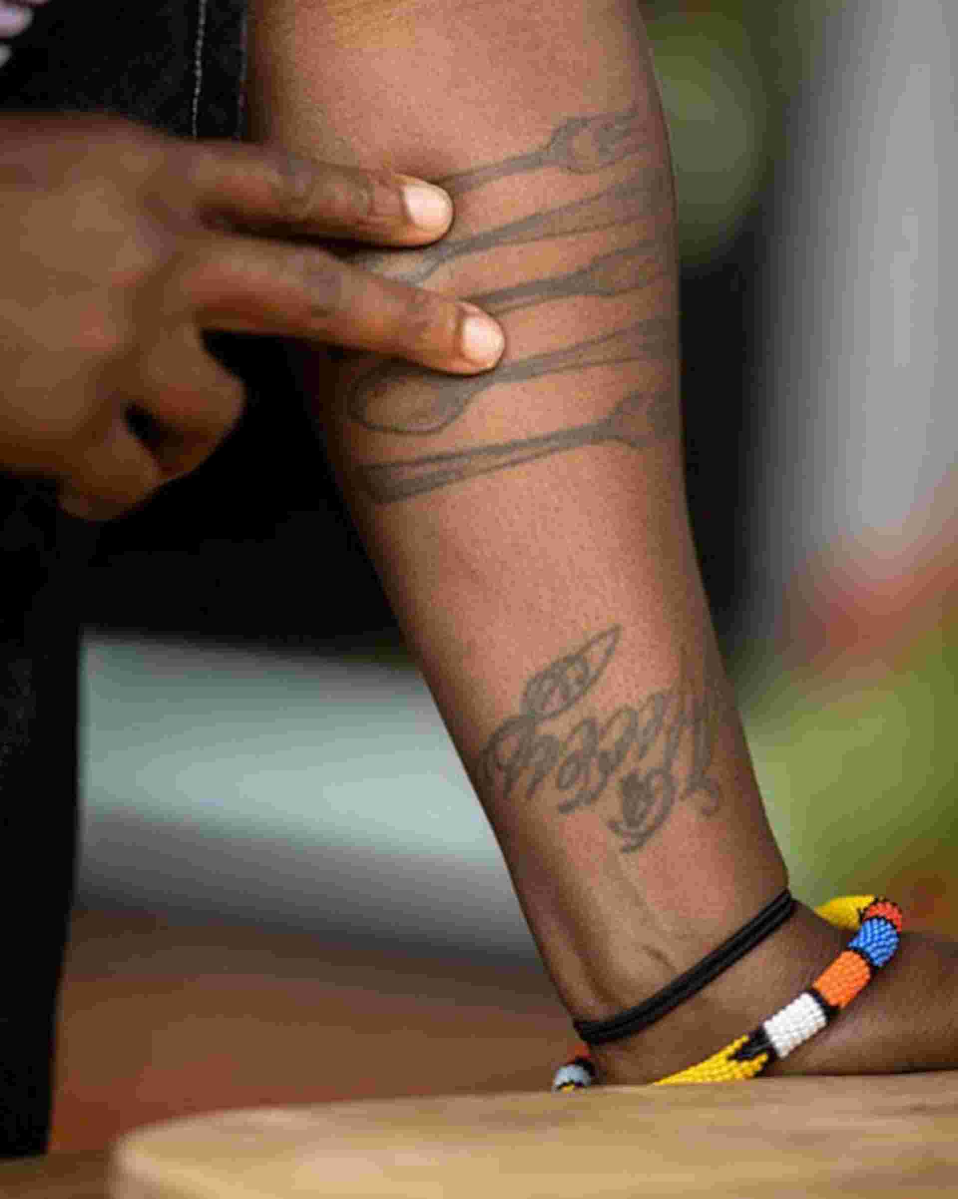 chef tattoos of fancy forks and spoons