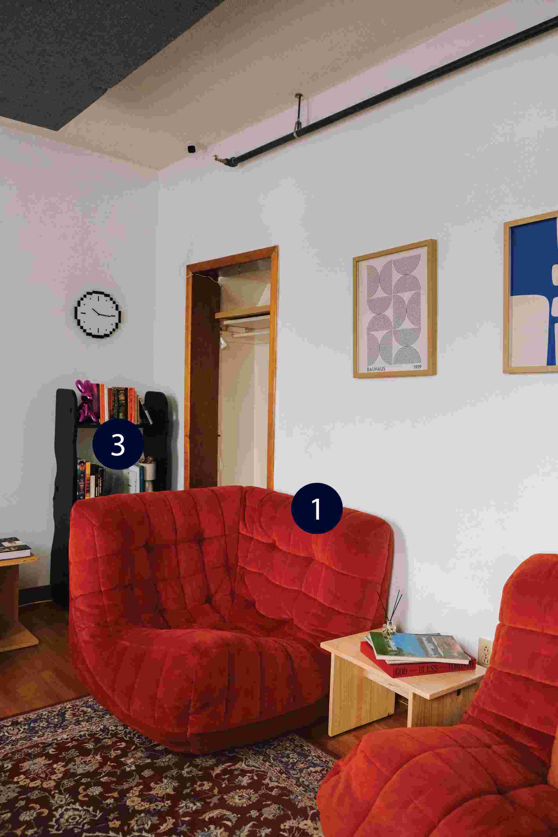 Sonic Space - 1-living-room-red-chairs